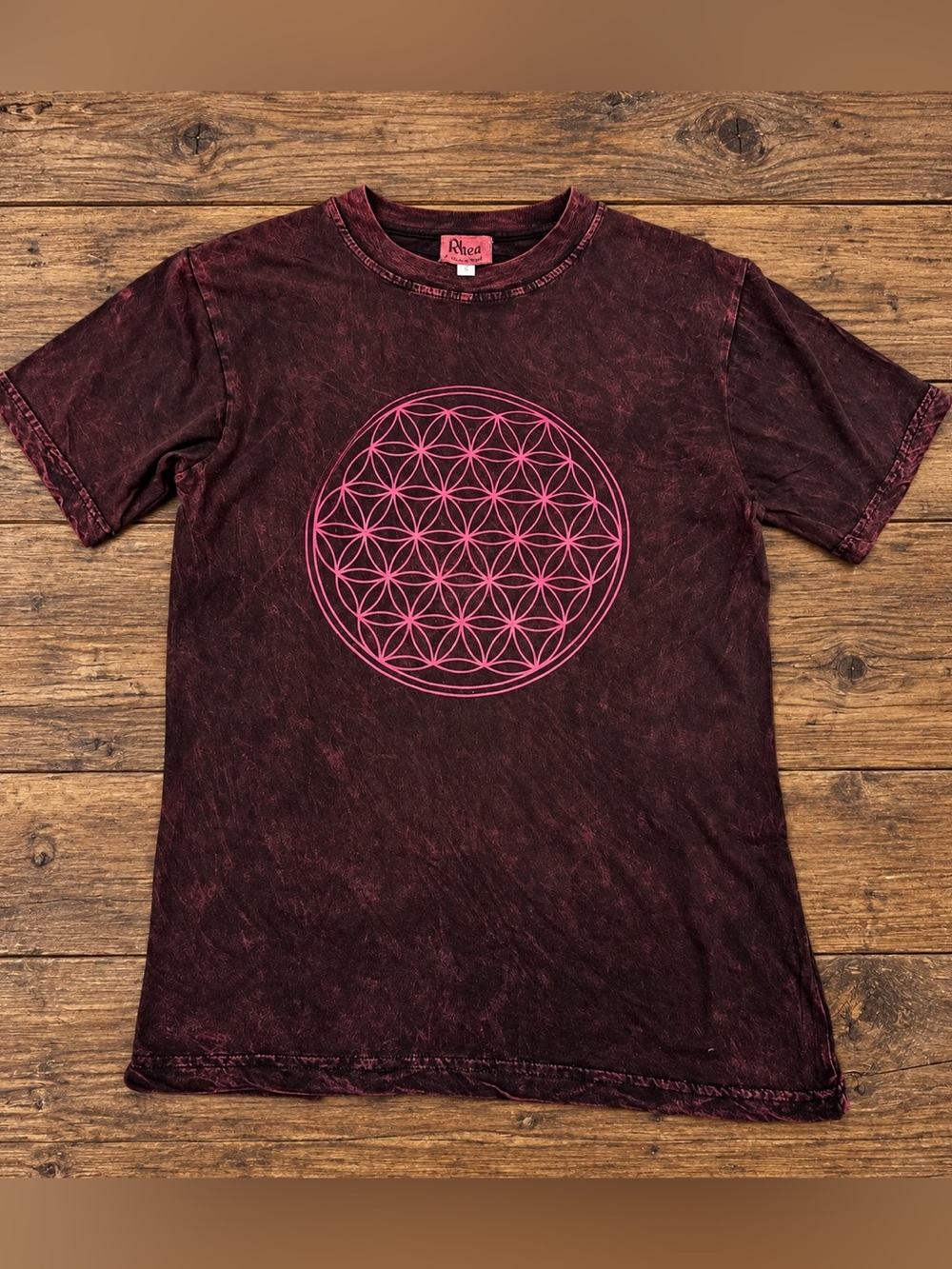 Unisex Rhea Flower of life tshirt size small